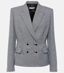 Alessandra Rich Houndstooth wool-blend jacket