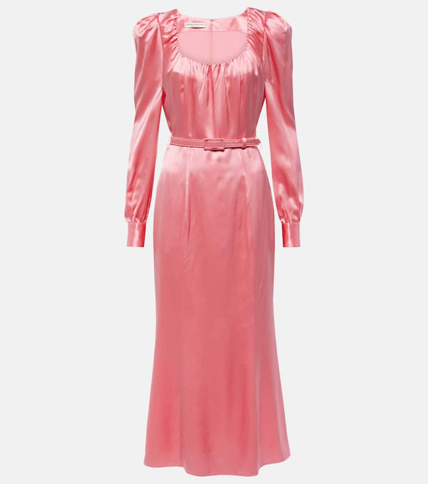 Alessandra Rich Silk satin midi dress