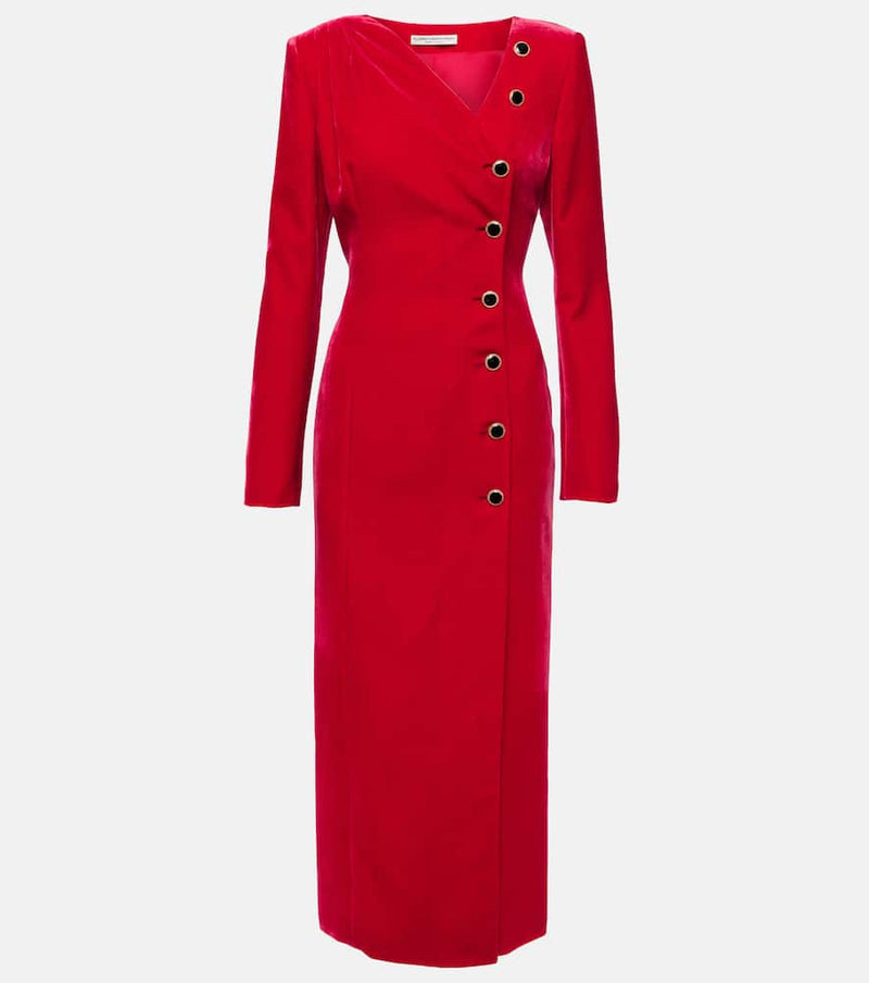 Alessandra Rich Velvet midi dress