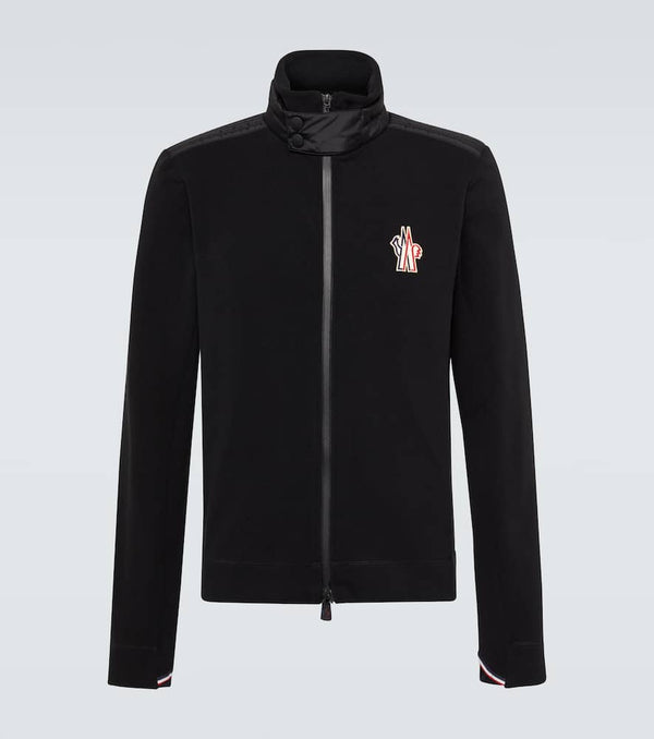 Moncler Grenoble Logo zip-up cardigan