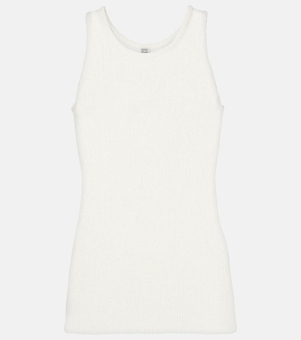 Toteme Bouclé-knit tank top