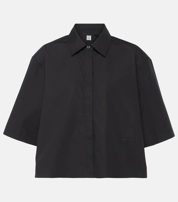 Toteme Cropped cotton shirt