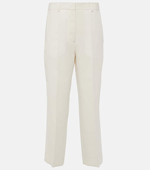 Toteme High-rise cropped straight pants