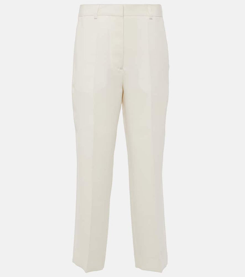 Toteme High-rise cropped straight pants