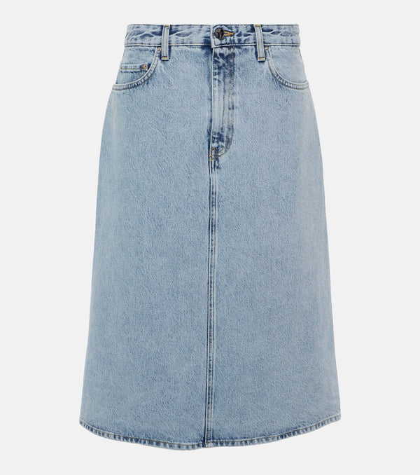 Toteme Denim midi skirt