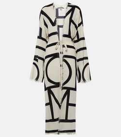 Toteme Monogram cotton wrap dress