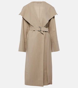 Toteme Signature linen-blend trench coat