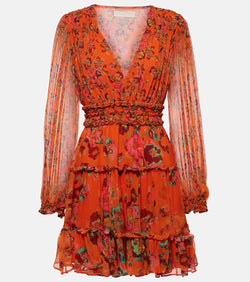 Ulla Johnson Lya floral silk minidress