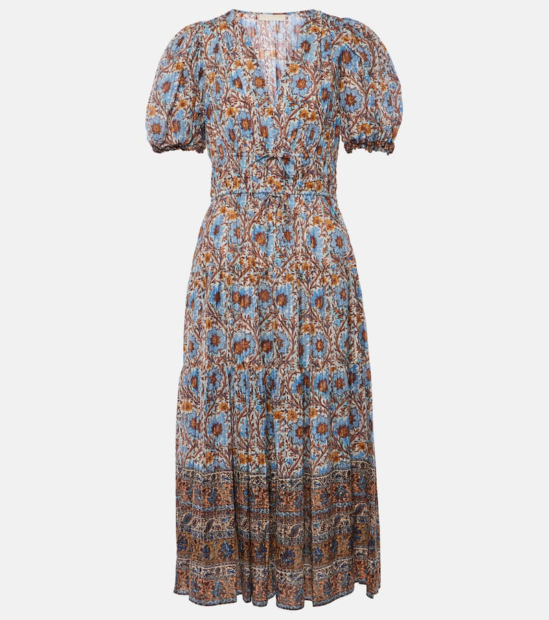 Ulla Johnson Ilana printed cotton-blend midi dress