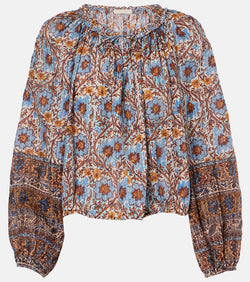 Ulla Johnson Silva printed cotton-blend blouse