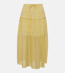 Ulla Johnson Lucia cotton voile maxi skirt