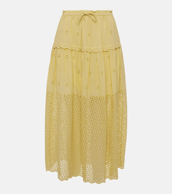 Ulla Johnson Lucia cotton voile maxi skirt