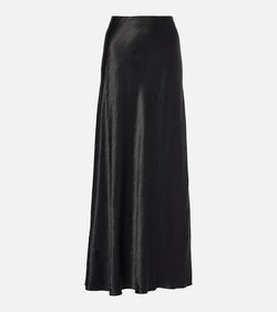 Vince High-rise satin maxi skirt