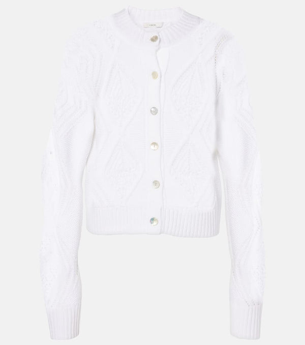 Vince Cropped cotton cardigan