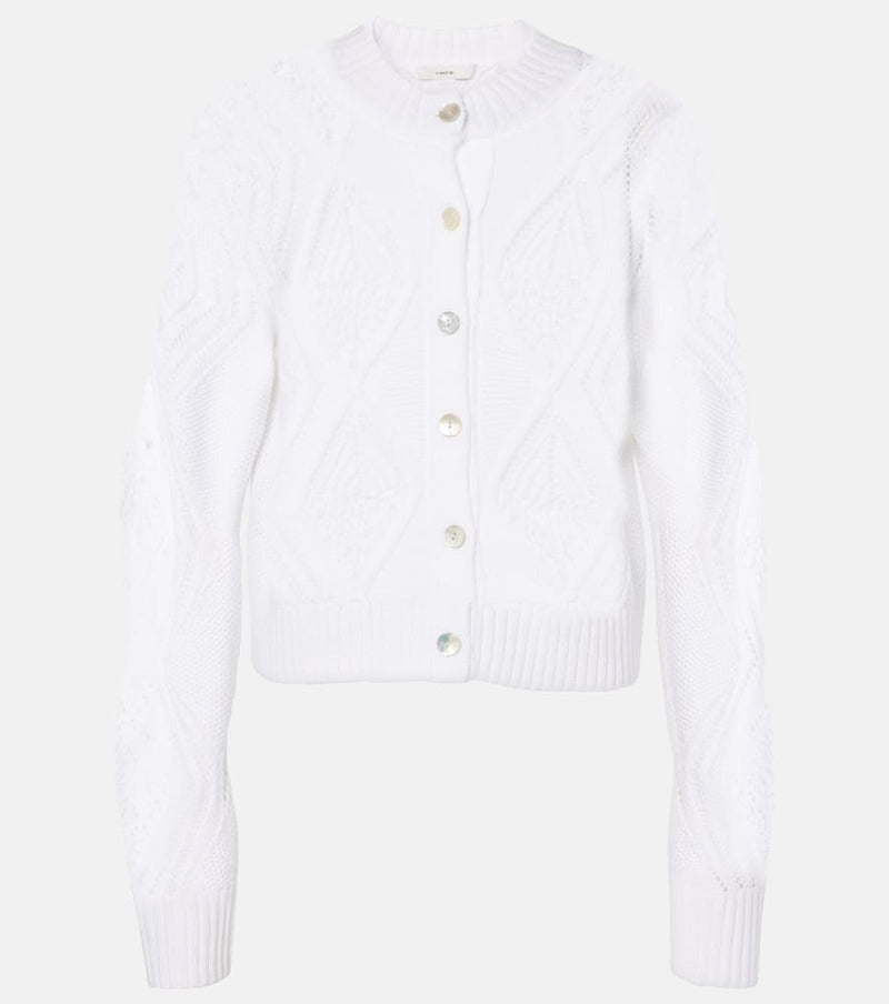 Vince Cropped cotton cardigan