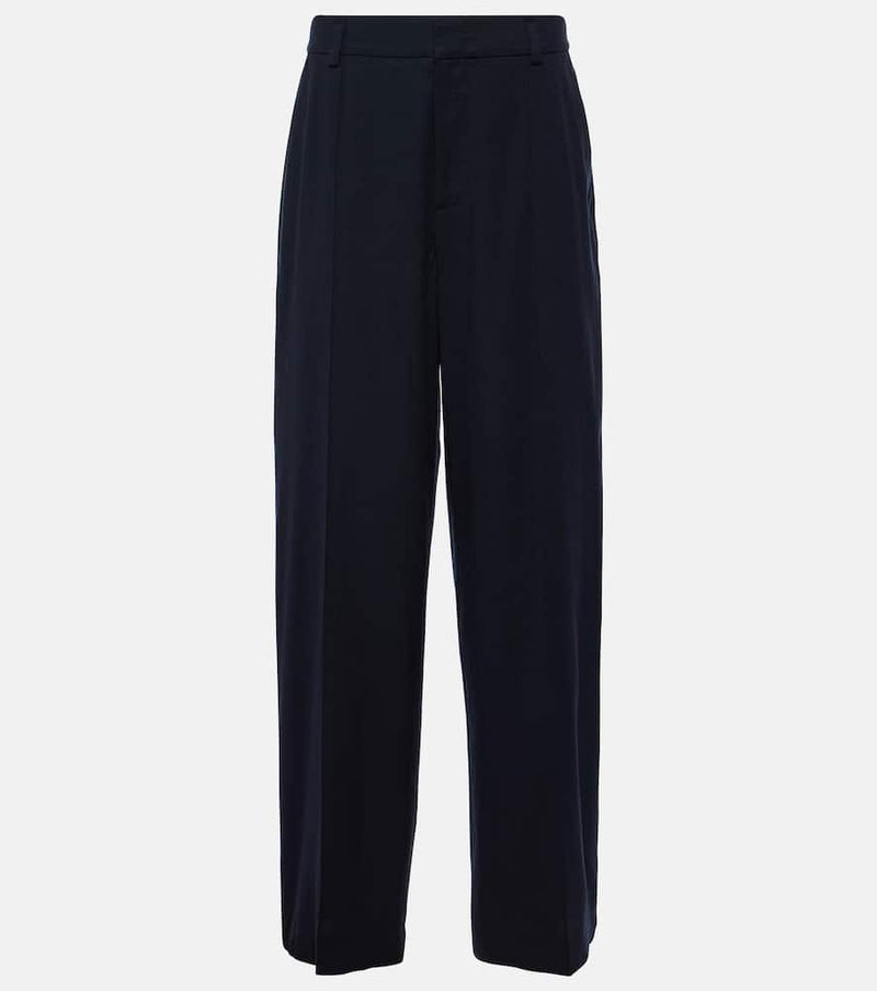 Vince Linen-blend wide-leg pants