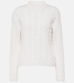 Vince Cable-knit wool-blend sweater