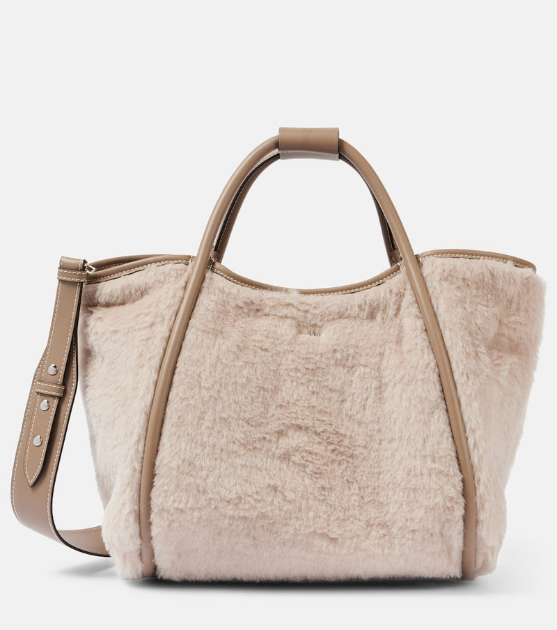 Max Mara Marine Small teddy tote bag