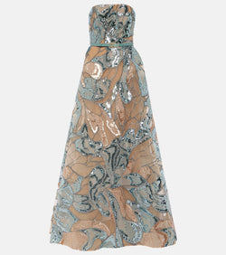 Elie Saab Thalassa embroidered tulle gown