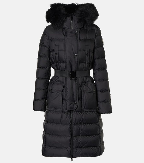 Moncler Khloe shearling-trimmed down jacket