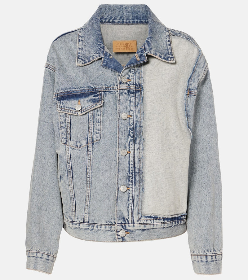 MM6 Maison Margiela Patchwork denim jacket