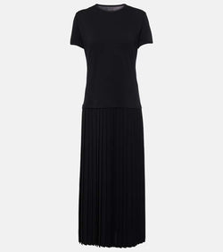 MM6 Maison Margiela Pleated cotton midi dress