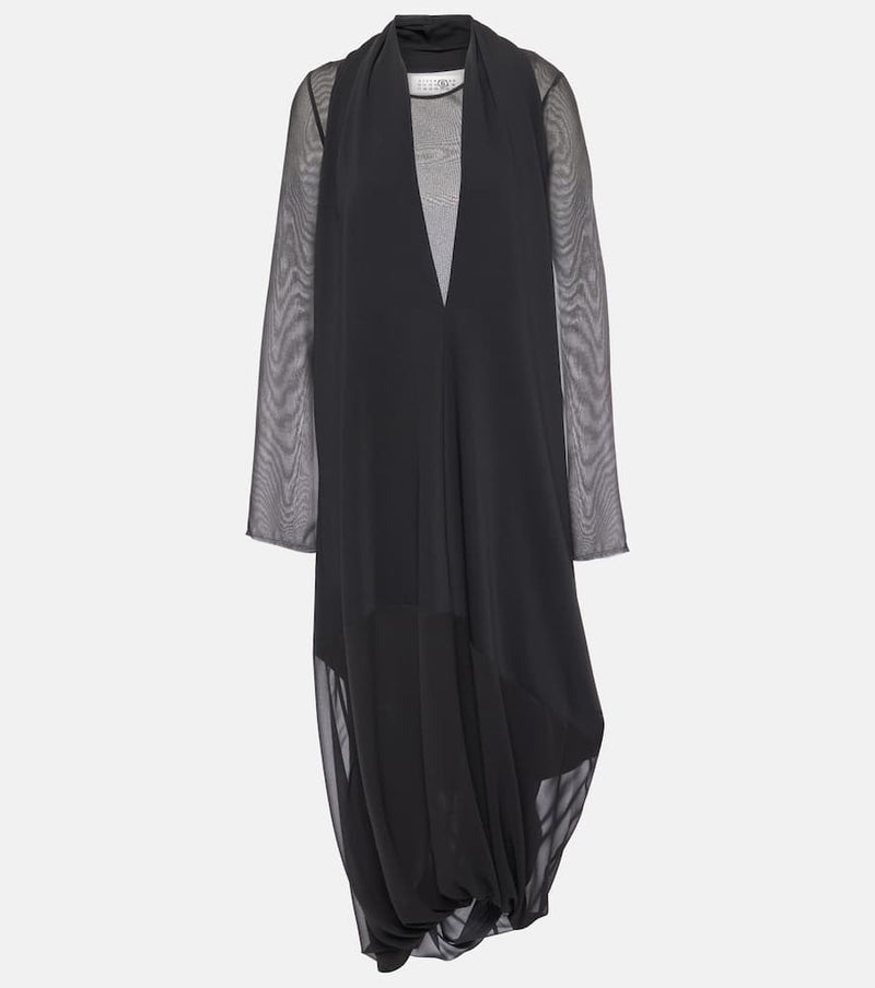 MM6 Maison Margiela Draped midi dress