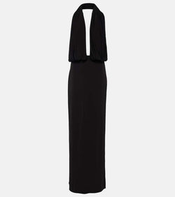 Magda Butrym Draped halterneck jersey gown