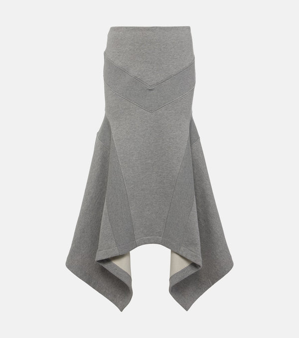 The Attico Cotton midi skirt