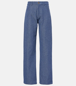 Tove Axel cotton-blend straight pants