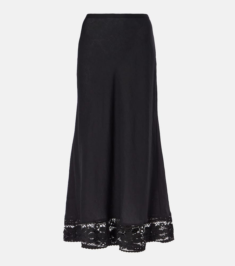 Rixo Magda lace maxi skirt