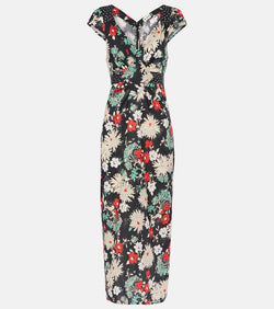 Rixo Carey floral cotton midi dress