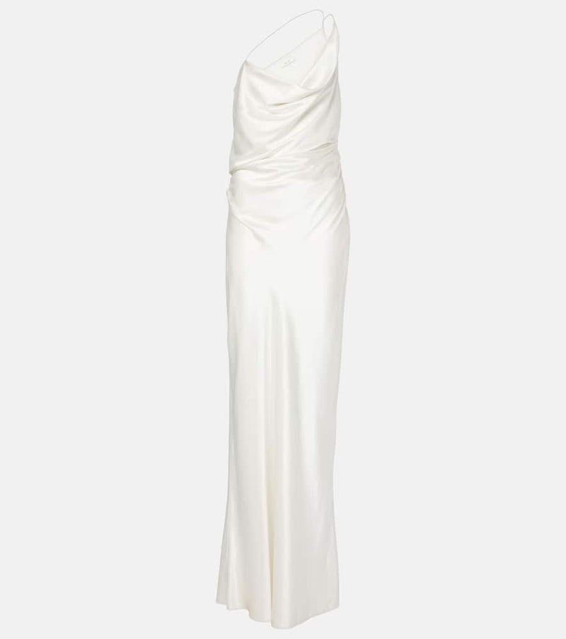 The Sei One-shoulder silk satin gown