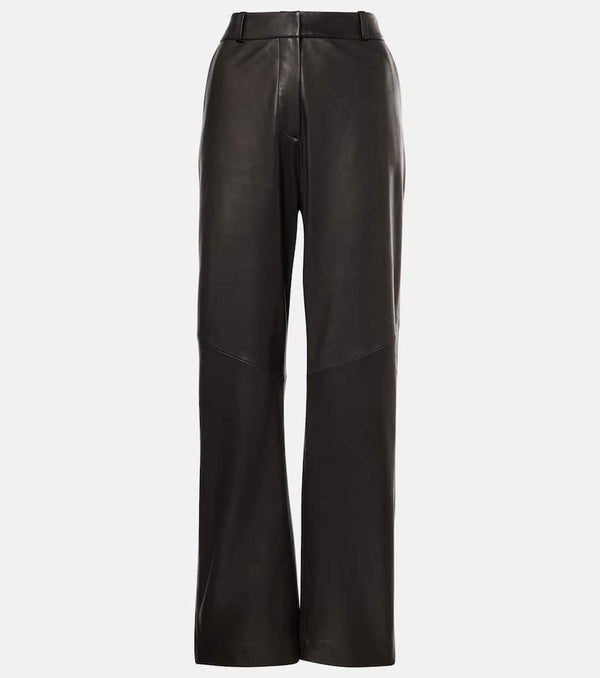 The Sei Leather straight pants