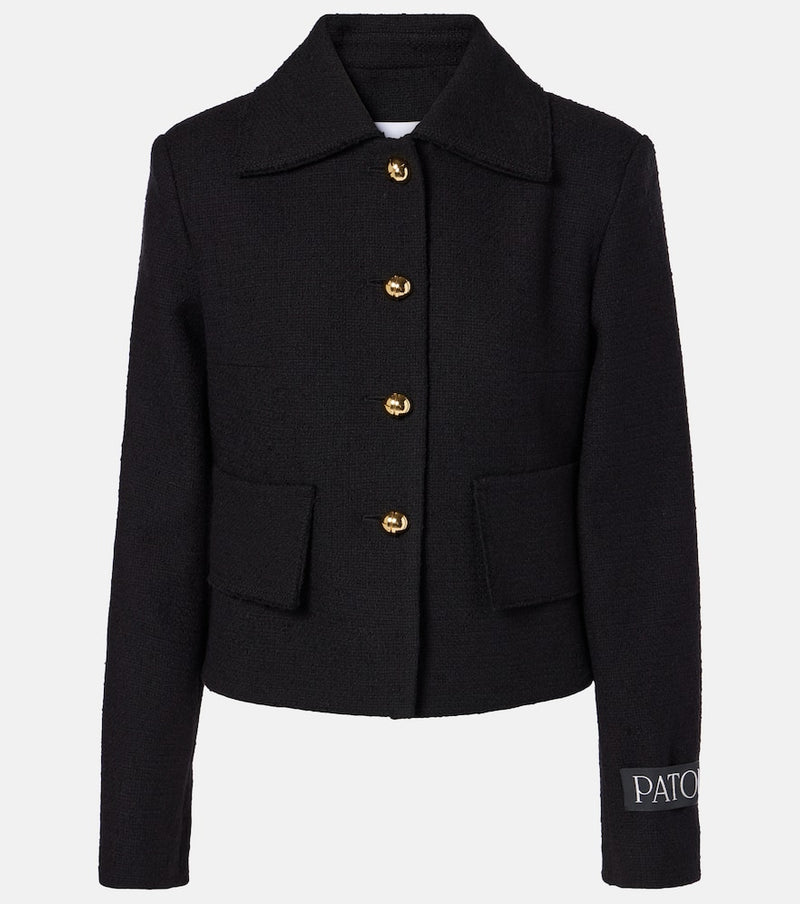 Patou Wool and cotton-blend jacket