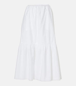 Patou Tiered cotton maxi skirt