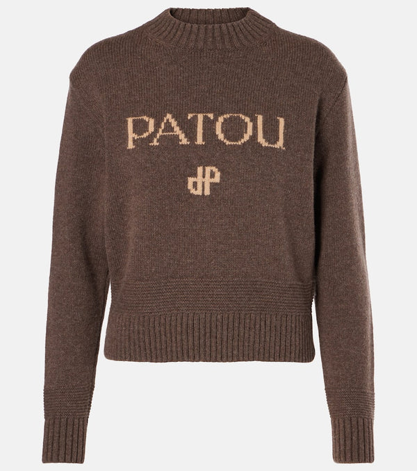 Patou Intarsia wool and cashmere sweater