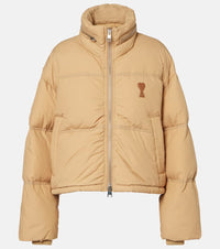 Ami Paris Ami De Cour technical canvas down jacket