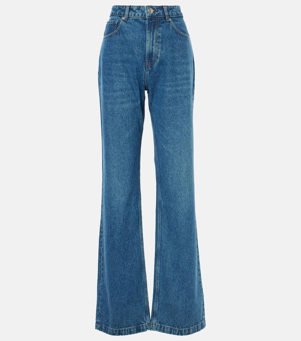 Ami Paris Mid-rise wide-leg jeans