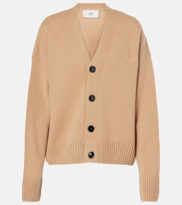 Ami Paris Ami de Caur wool and cashmere cardigan