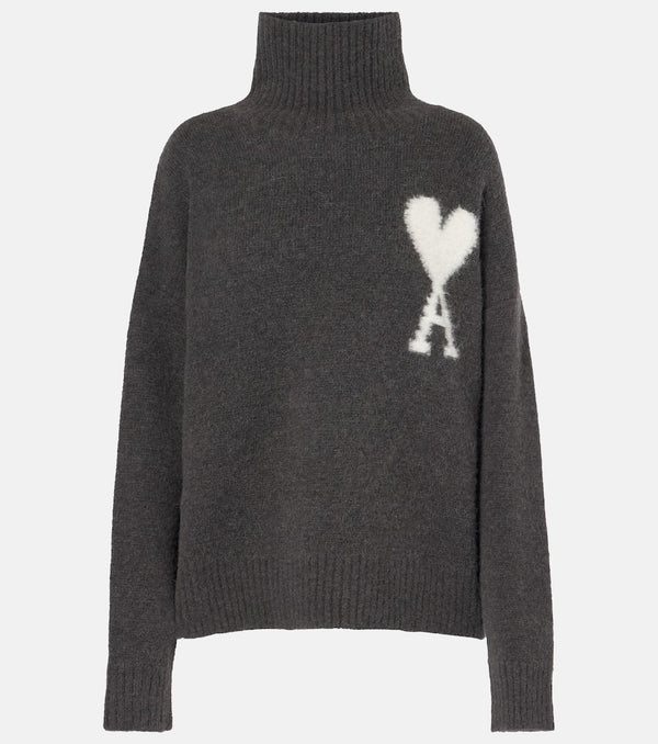 Ami Paris Ami de Caur wool-blend turtleneck sweater