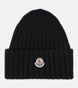 Moncler Logo virgin wool beanie