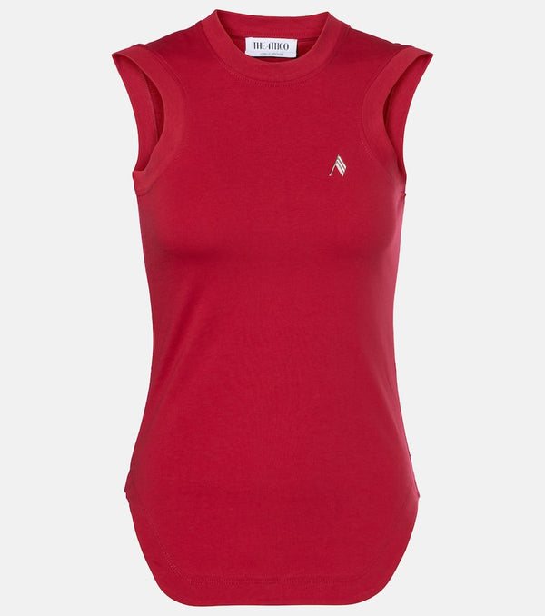 The Attico Reese cotton jersey tank top