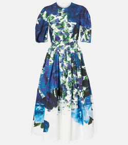 Erdem Floral cotton midi dress