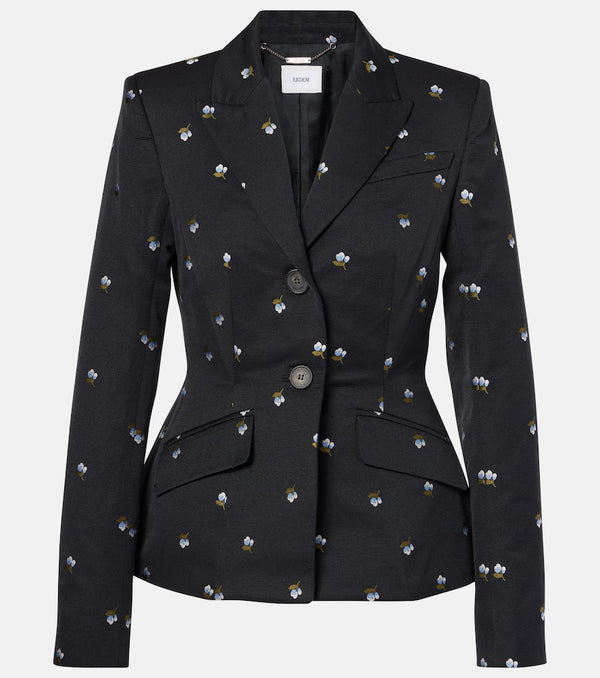 Erdem Tailored floral virgin wool blazer