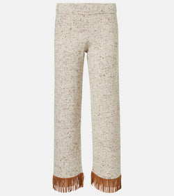 Alanui Dreamscape fringed wool-blend pants