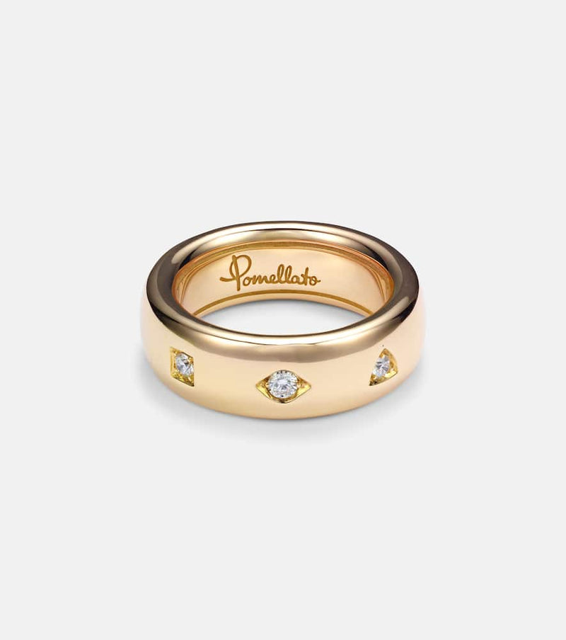 Pomellato Iconica 18kt rose gold ring with diamonds