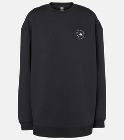 Adidas by Stella McCartney Oversized cotton-blend fleece sweatshirt