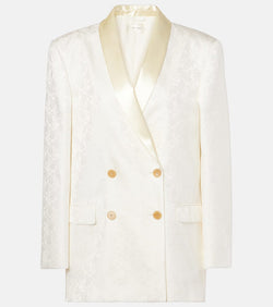 The Row Jerome silk jacquard blazer