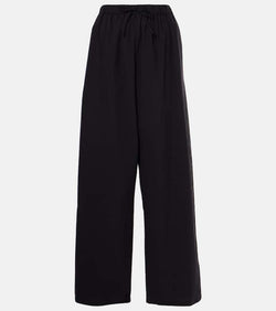 The Row Hubert cotton wide-leg pants